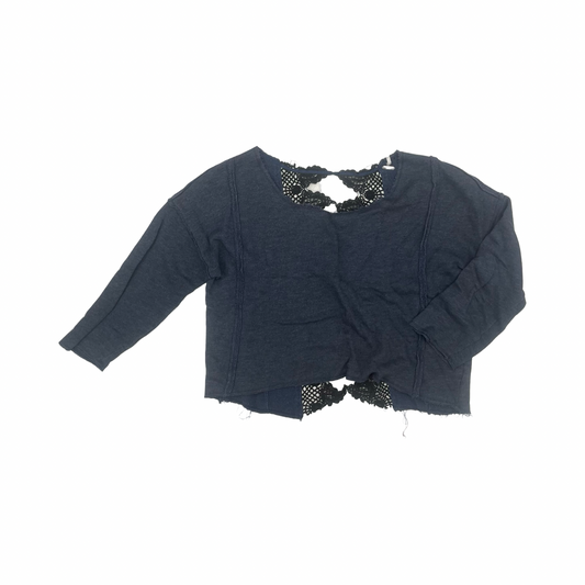 Top 3/4 Sleeve By Free People In Blue, Size:L
