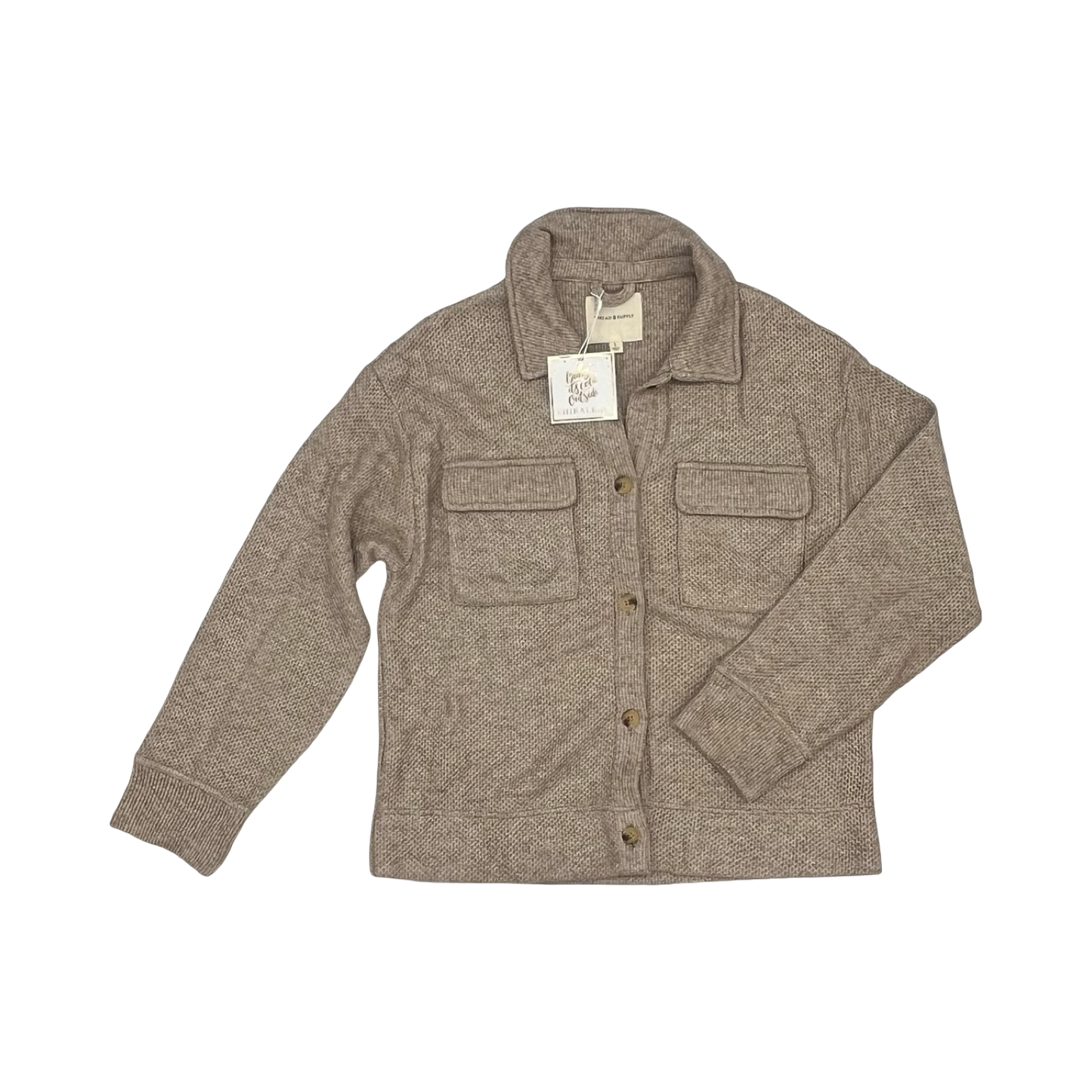 Jacket Shirt By Thread And Supply In Brown, Size:L
