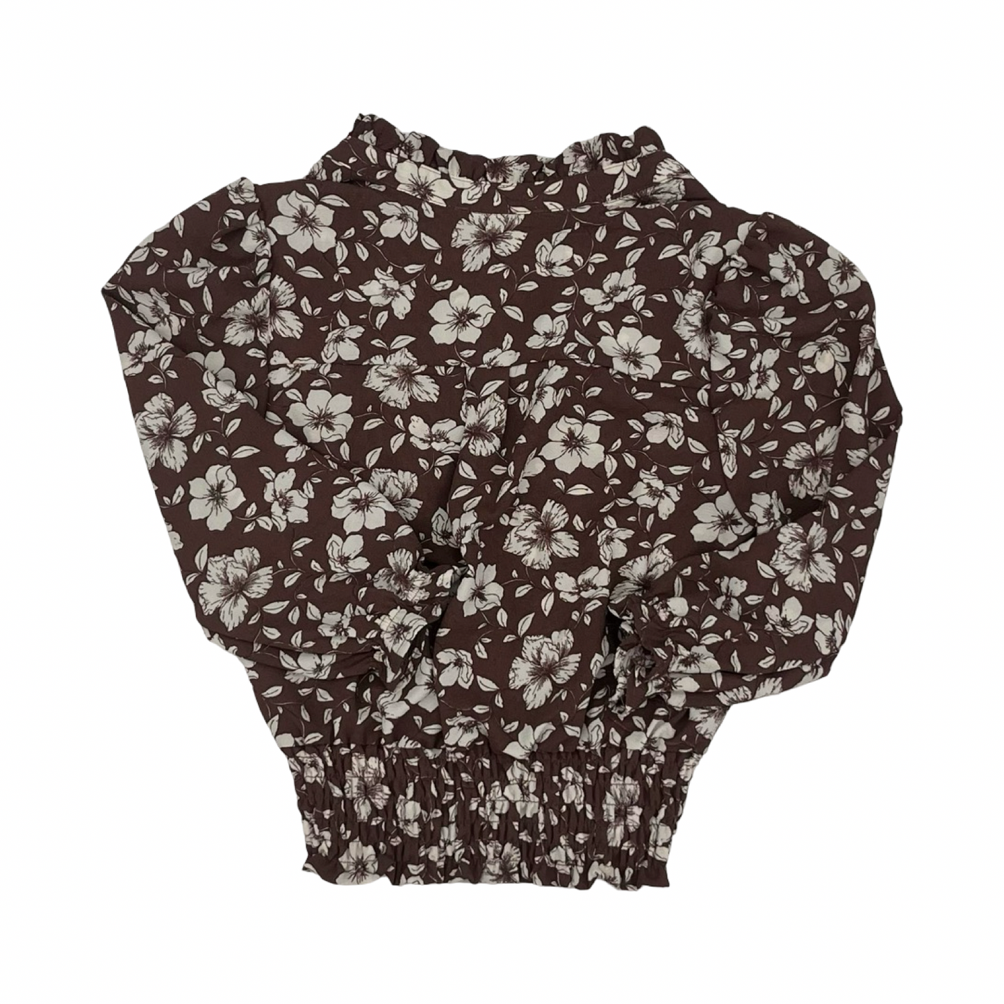 Blouse 3/4 Sleeve By Monteau In Floral Print, Size:S