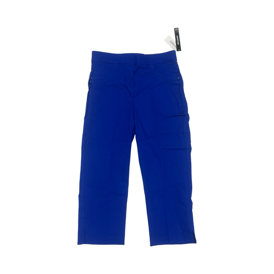 Pants Cropped By Roz And Ali In Blue, Size:8