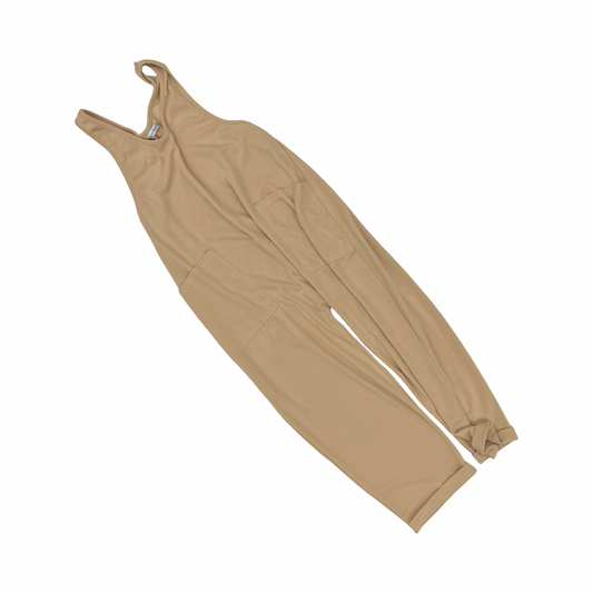 Jumpsuit By Clothes Mentor In Tan, Size:M