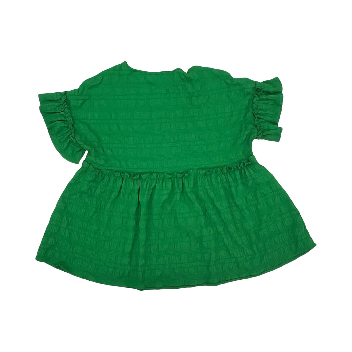Blouse Ss By Shein In Green, Size:2X