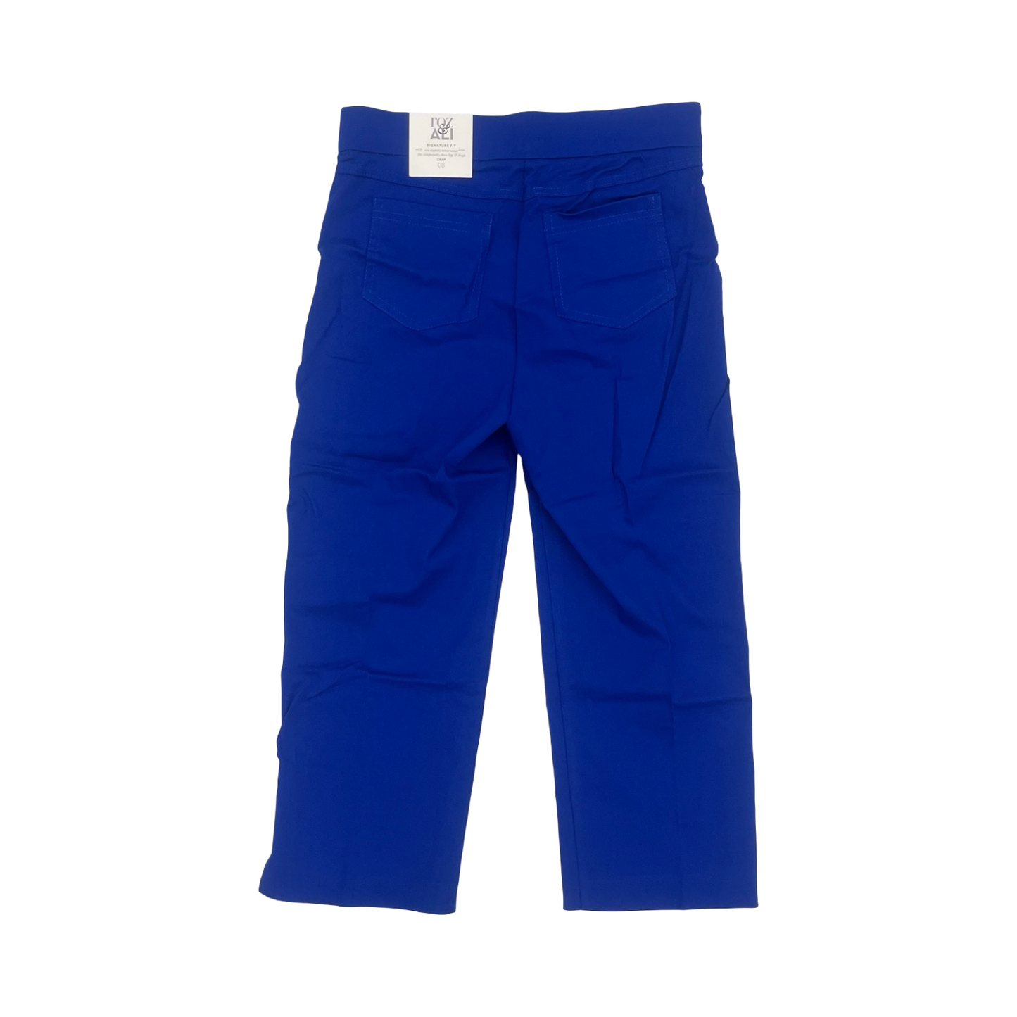Pants Cropped By Roz And Ali In Blue, Size:8