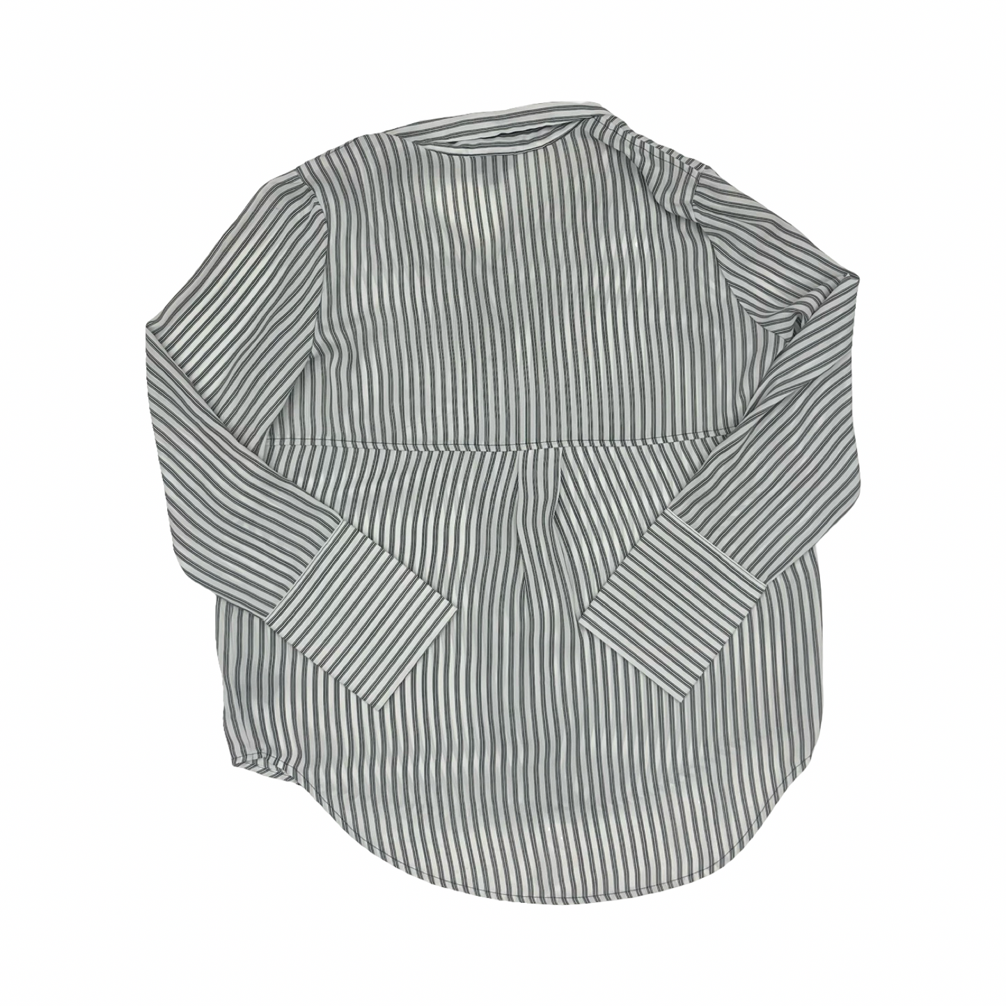 Blouse Ls By Who What Wear In Striped Pattern, Size:L