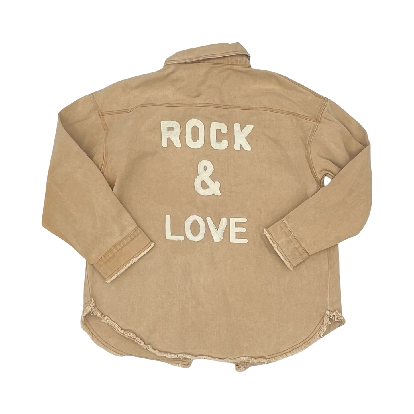 Jacket Denim By Blue B In Brown Denim, Size:M