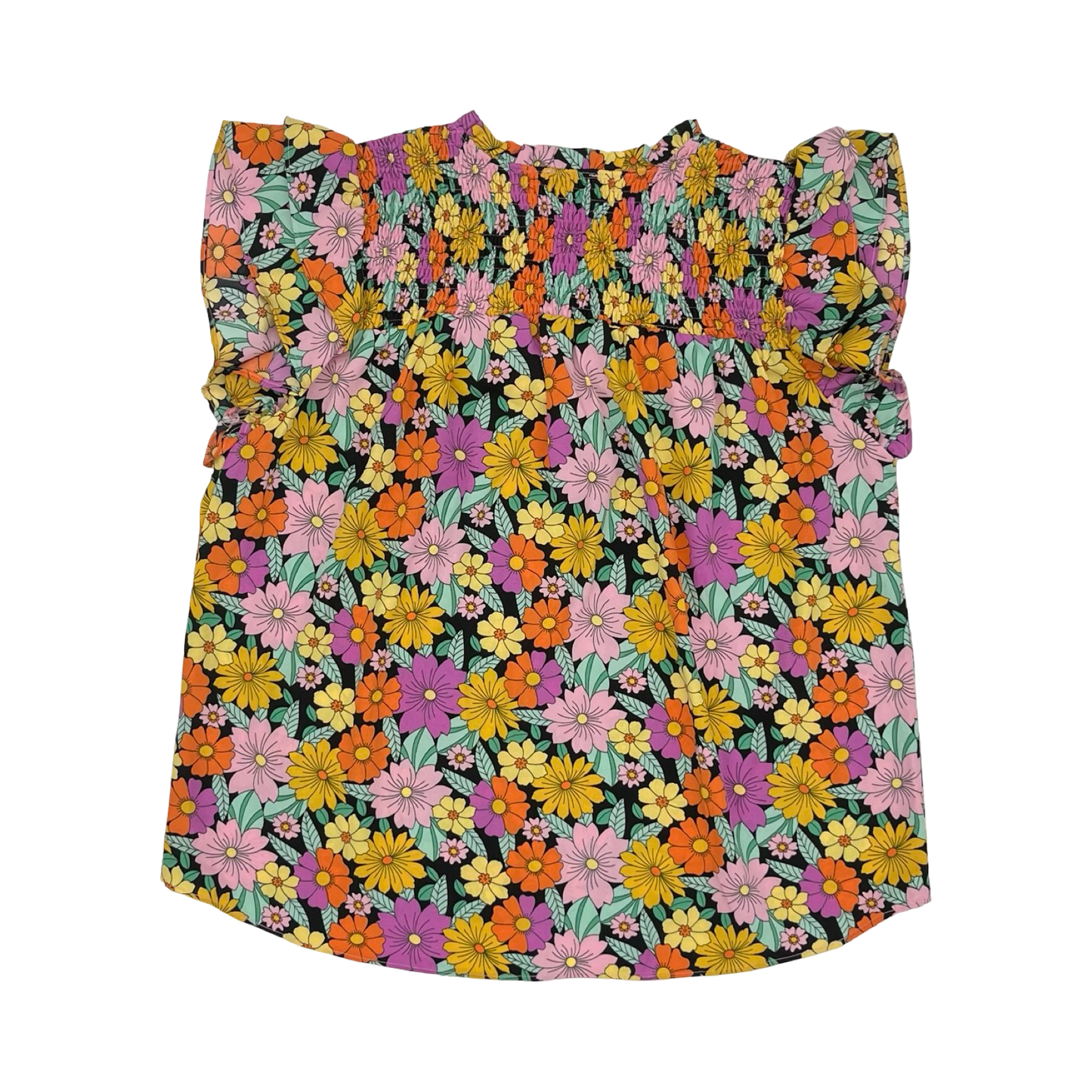 Blouse Ss By Umgee In Floral Print, Size:M