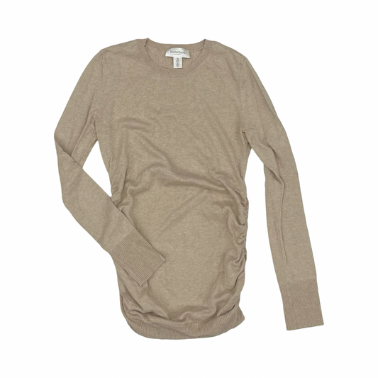 Mat Sweater By Motherhood In Tan, Size:Xs