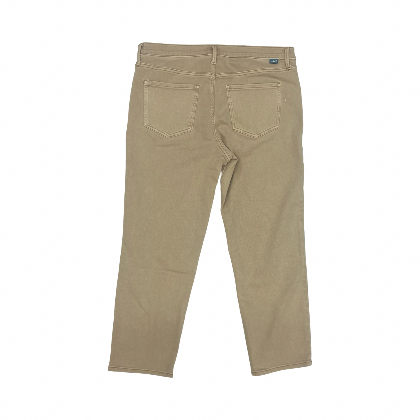 Jeans Cropped By Jag In Tan, Size:14