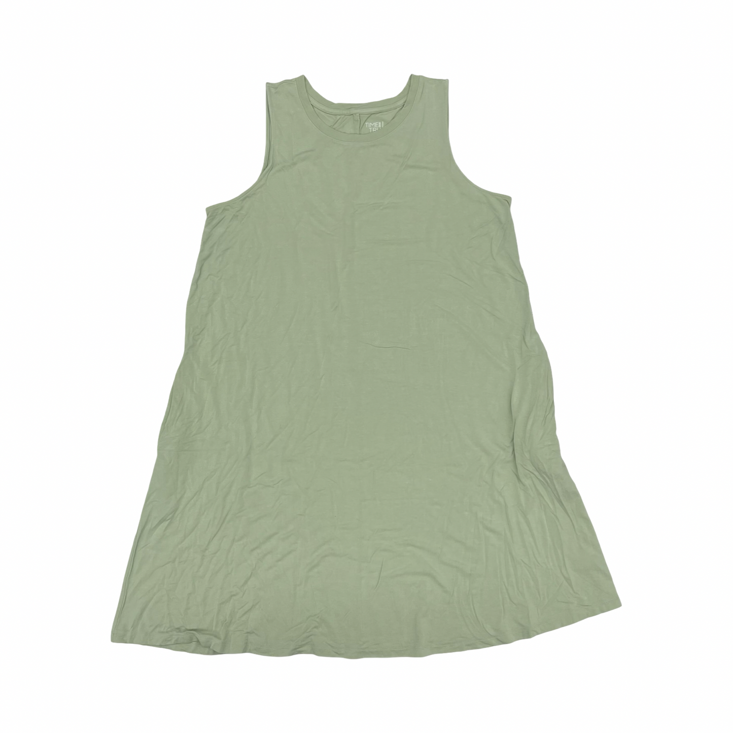 Dress Casual Short By Time And Tru In Green, Size:Xxl