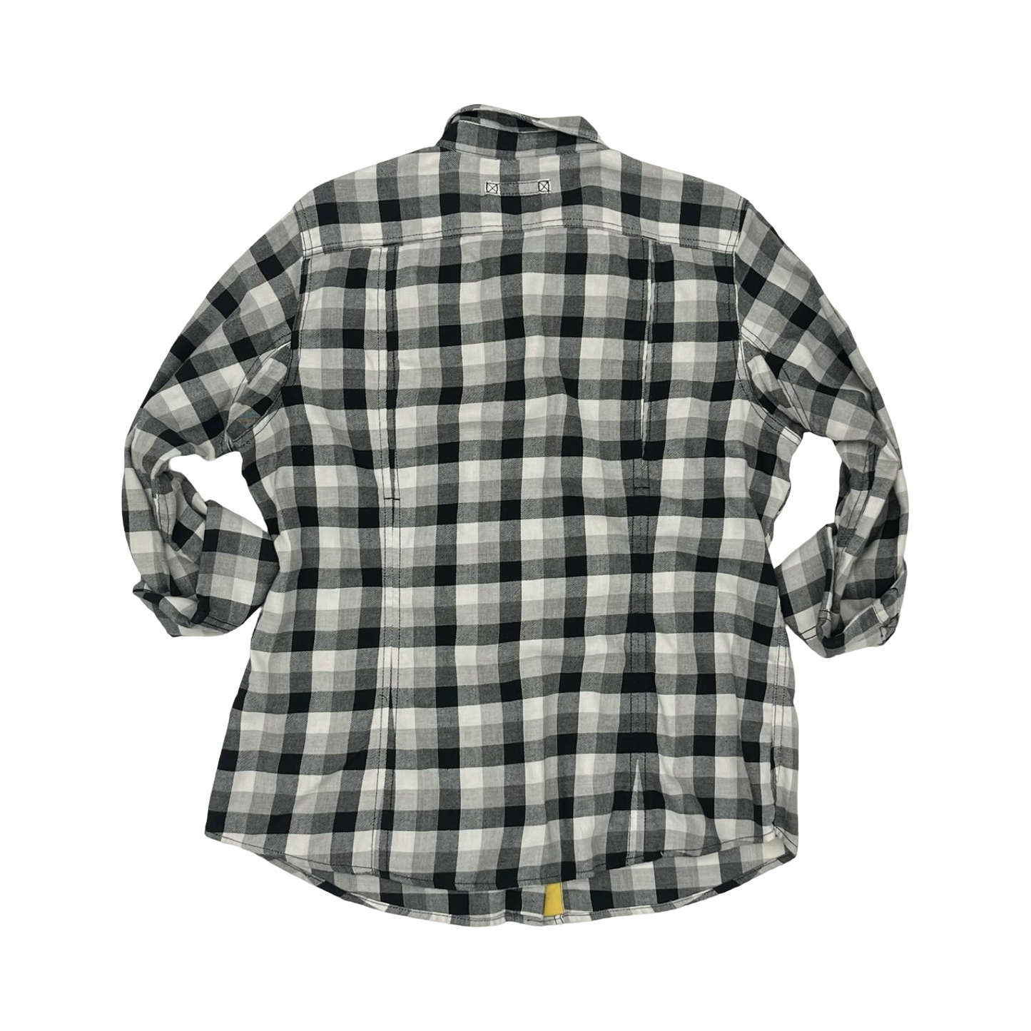 Top Ls By Duluth Trading In Black & White, Size:L