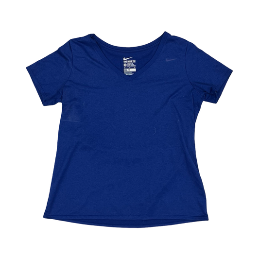 Athletic Top Ss By Nike In Blue, Size:Xl