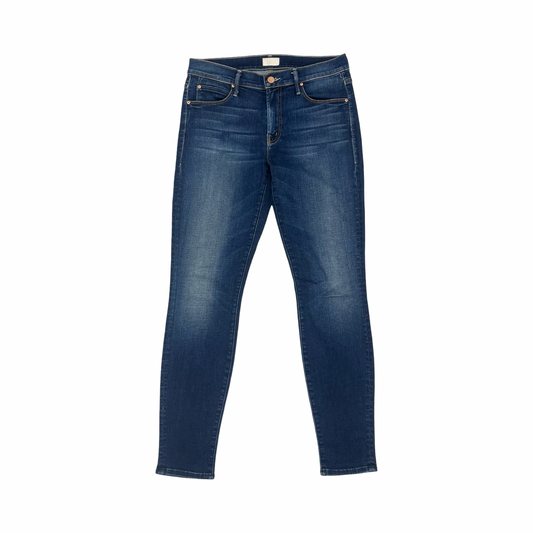 Jeans Skinny By Mother In Blue Denim, Size:6