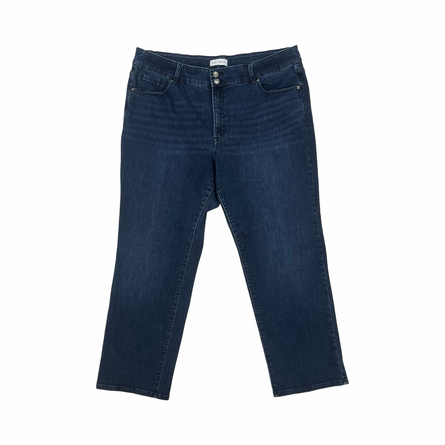 Jeans Straight By Lane Bryant In Blue Denim, Size:24
