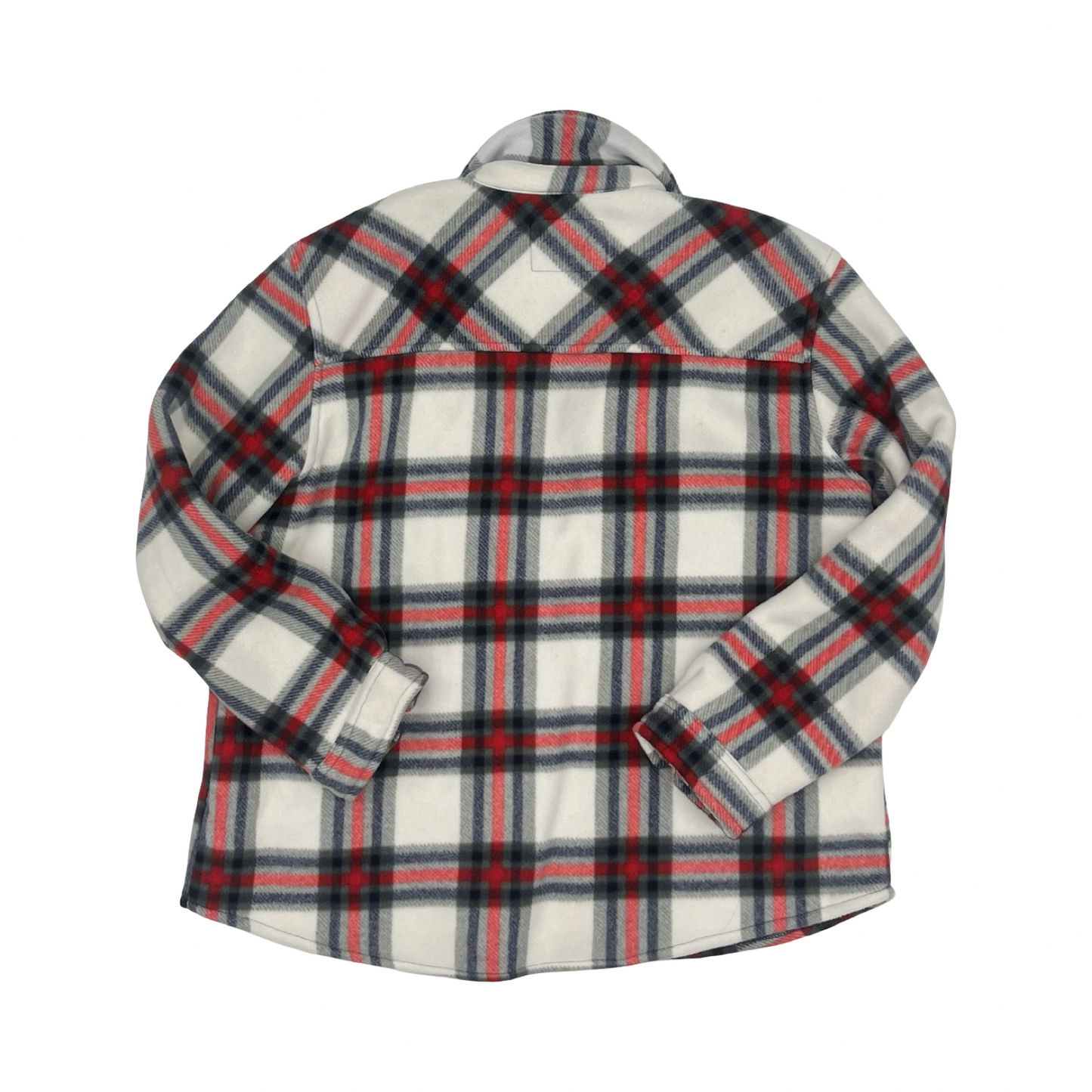 Jacket Faux Fur & Sherpa By Sage In Blue & White, Size:Xl