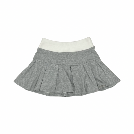 Athletic Skirt By Madden Girl In Grey & White, Size:M