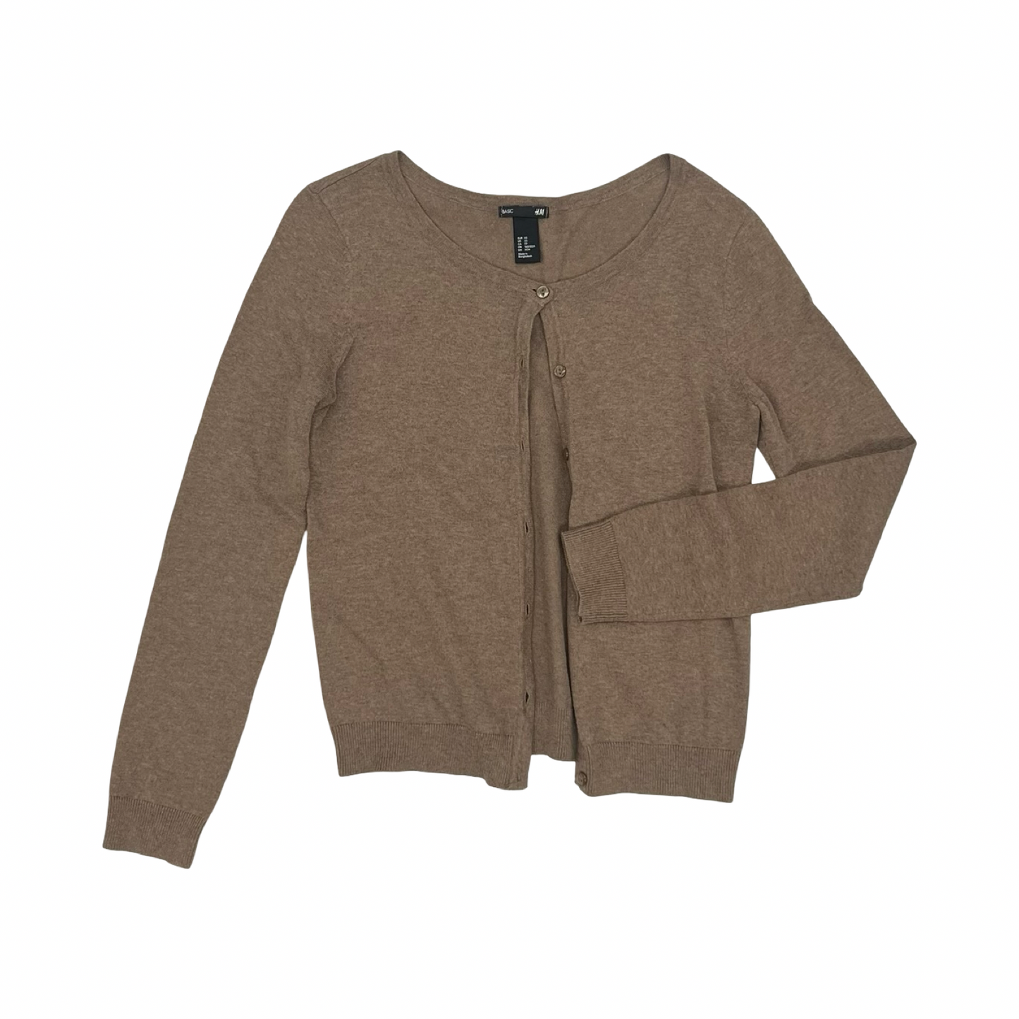 Cardigan By H&M In Brown, Size:Xs