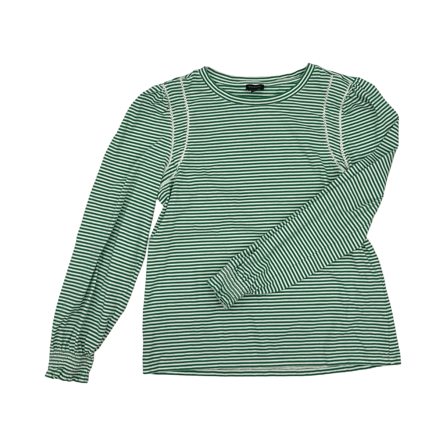 Top Ls By Talbots In Green & White, Size:M