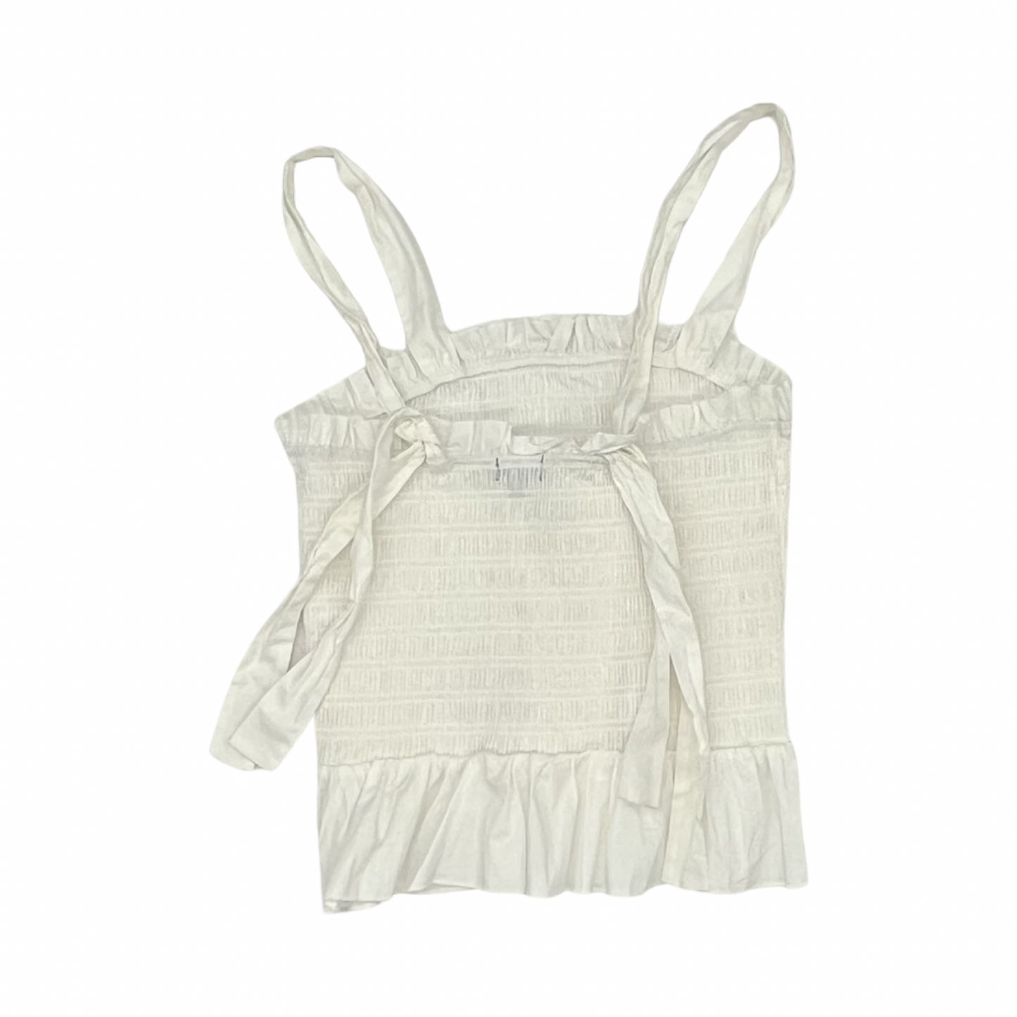Top Sleeveless By Originality In White, Size:Xl