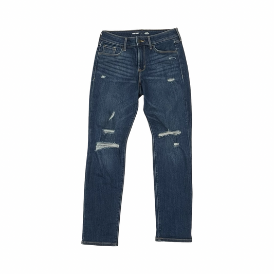 Jeans Straight By Old Navy In Blue Denim, Size:4