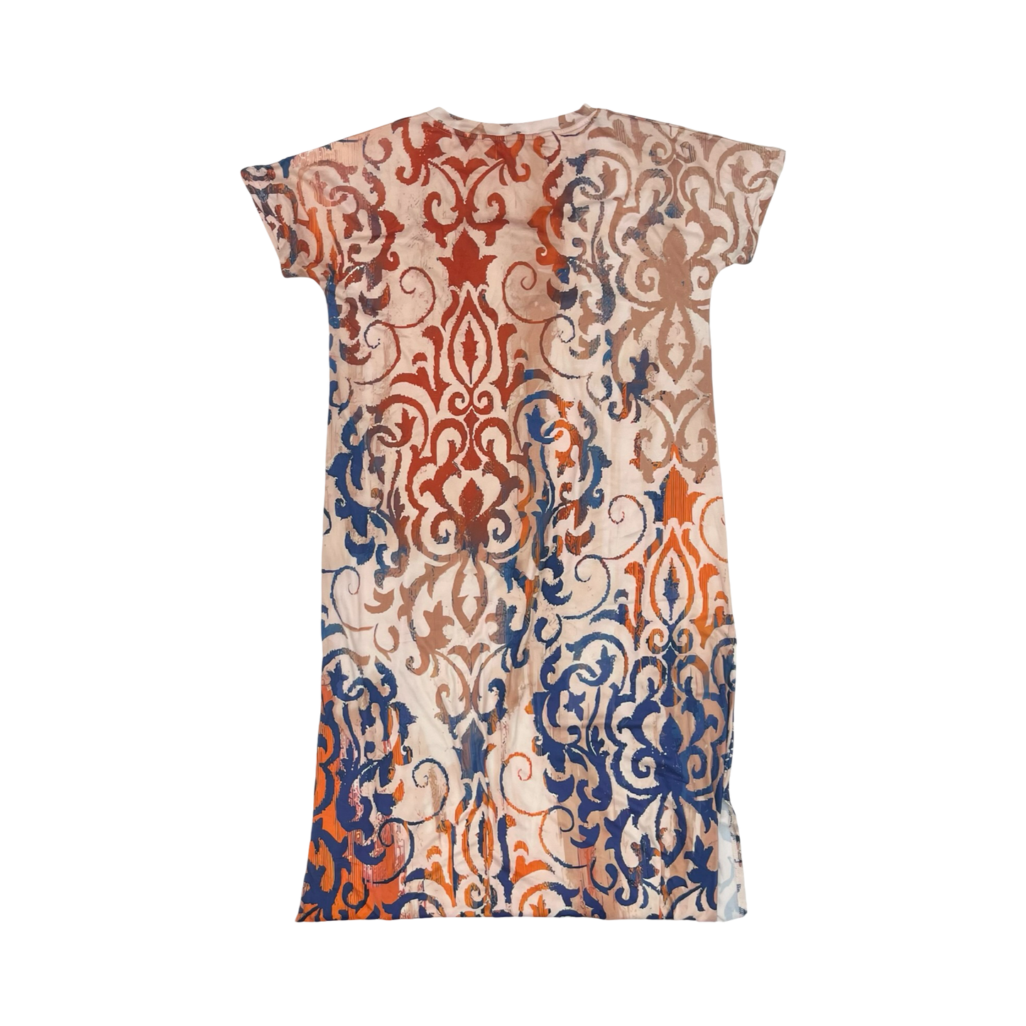 Dress Casual Maxi By Cme In Blue & Orange, Size:M