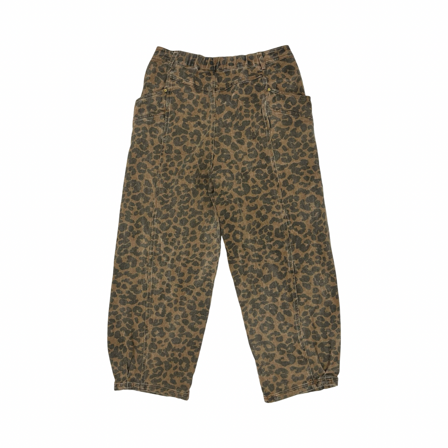 Jeans Straight By Clothes Mentor In Leopard Print, Size:Xl