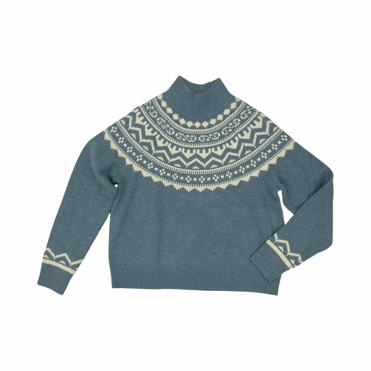 Sweater By Boden In Blue & Cream, Size:M