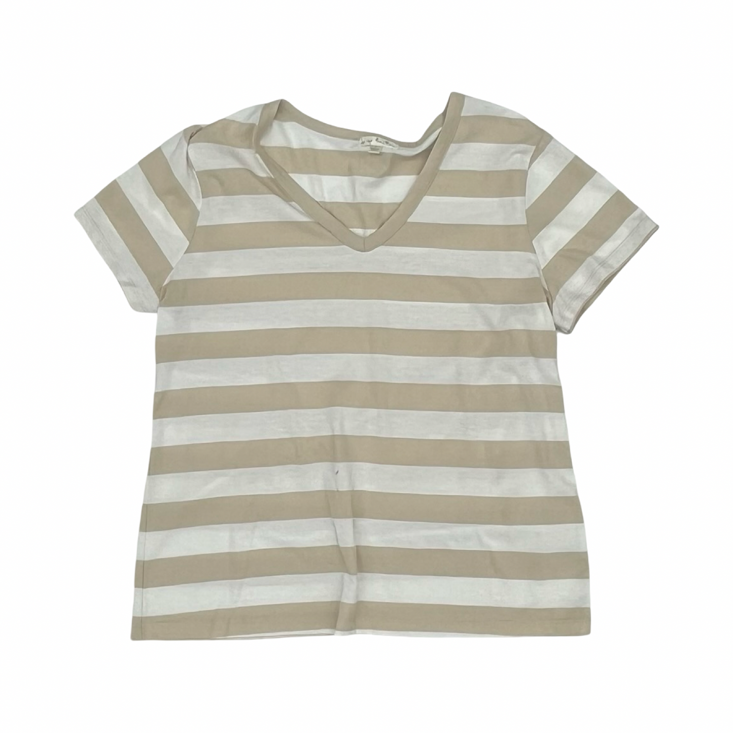 Top Ss By Nine Britton In Tan & White, Size:L