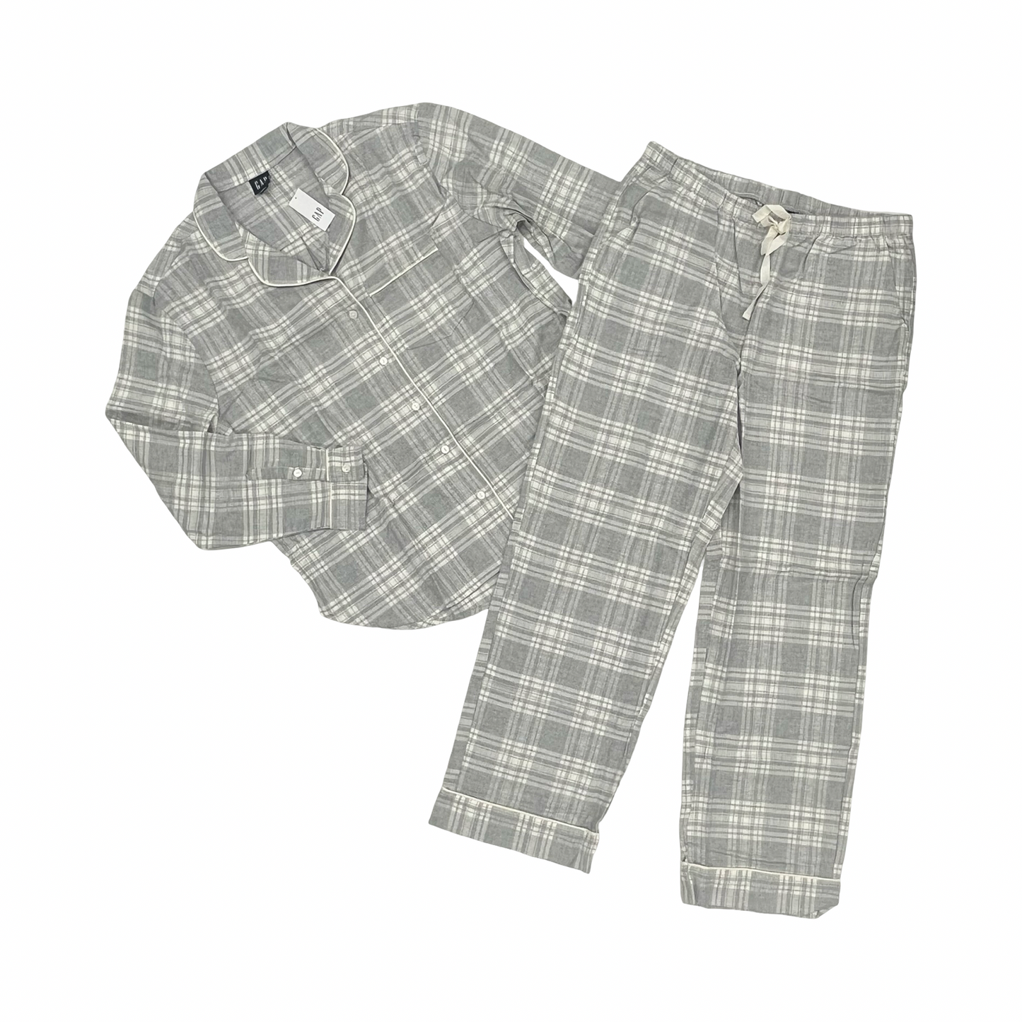 Pajamas 2Pc By Gap In Grey & White, Size:M