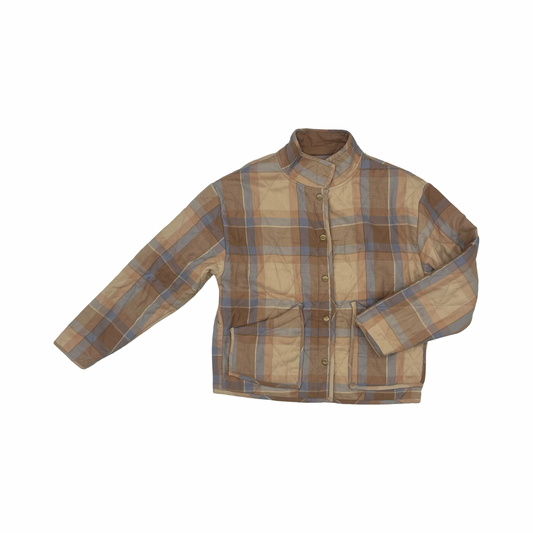 Jacket Puffer & Quilted By Z Supply In Blue & Tan, Size:S