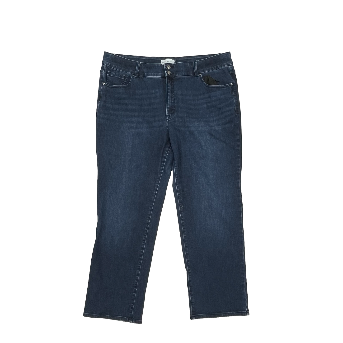 Jeans Straight By Lane Bryant In Blue Denim, Size:22