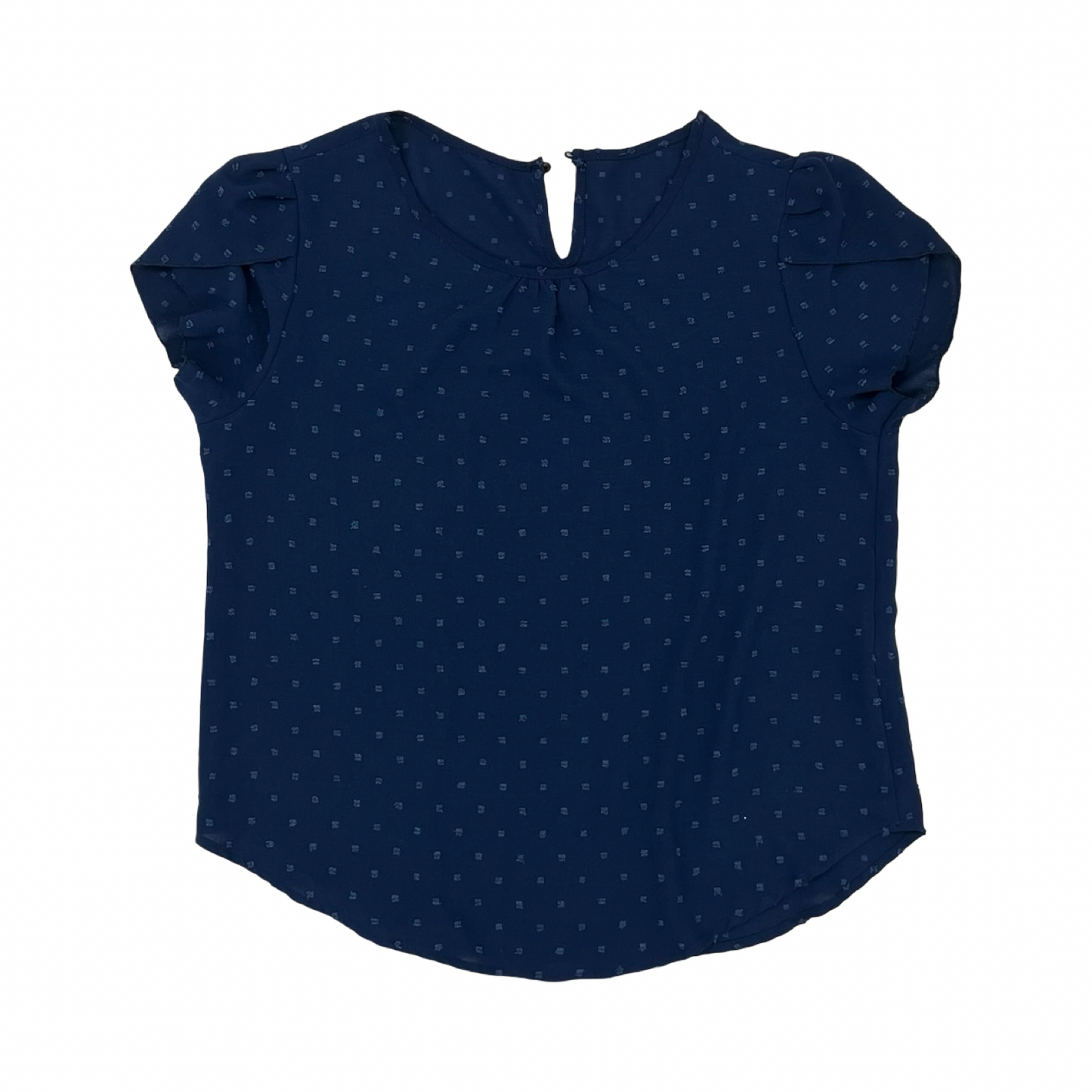 Blouse Ss By Clothes Mentor In Blue, Size:L