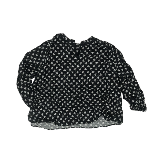 Blouse 3/4 Sleeve By Lane Bryant In Black & Cream, Size:1X