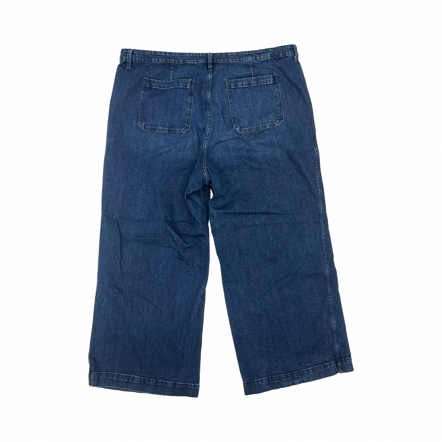 Jeans Wide Leg By Old Navy In Blue Denim, Size:26