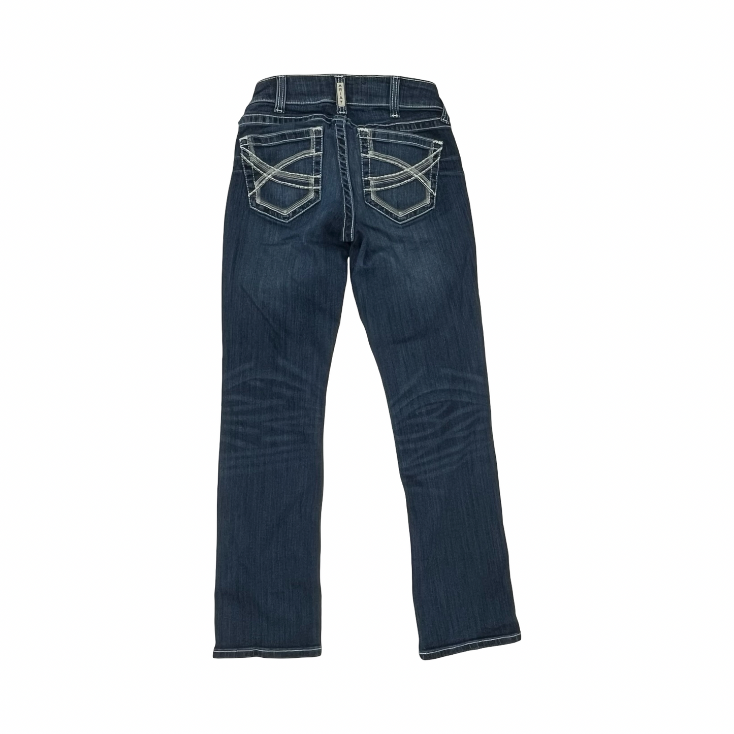 Jeans Boot Cut By Ariat In Blue Denim, Size:6