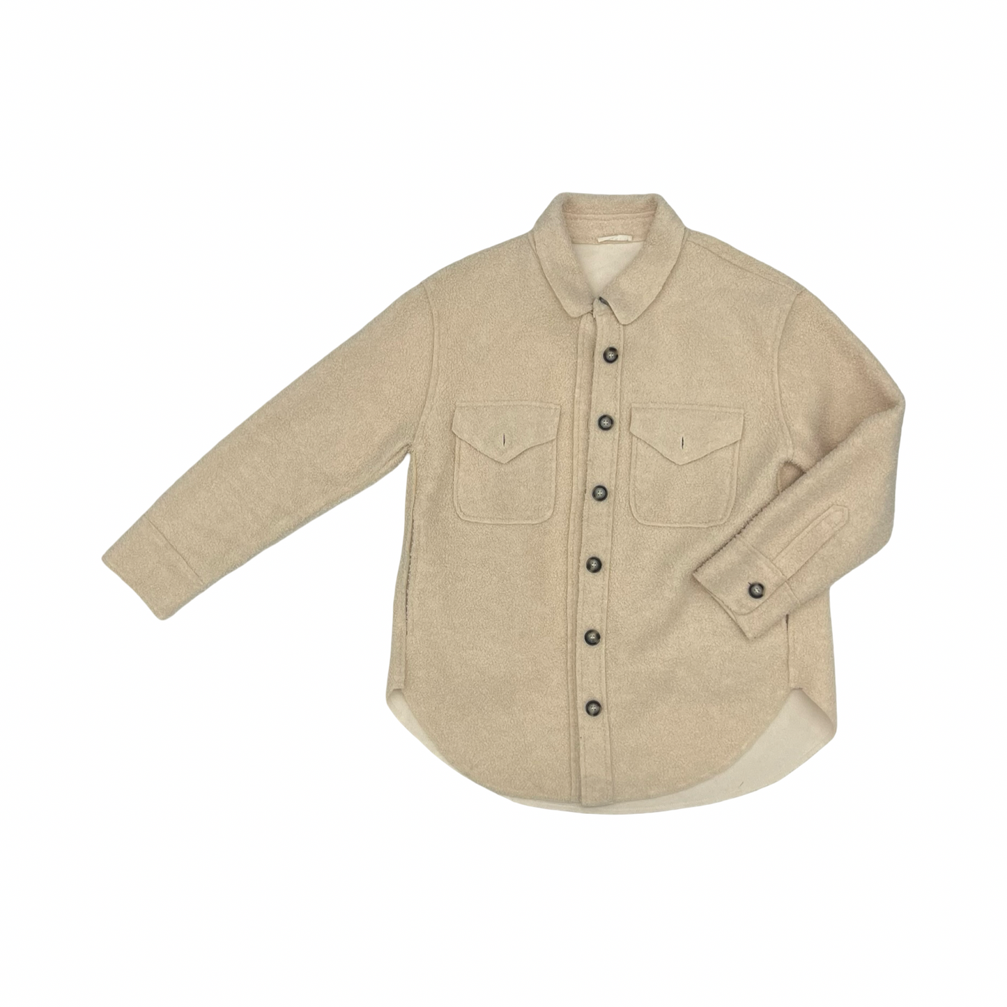 Jacket Shirt By Kori America In Cream, Size:S