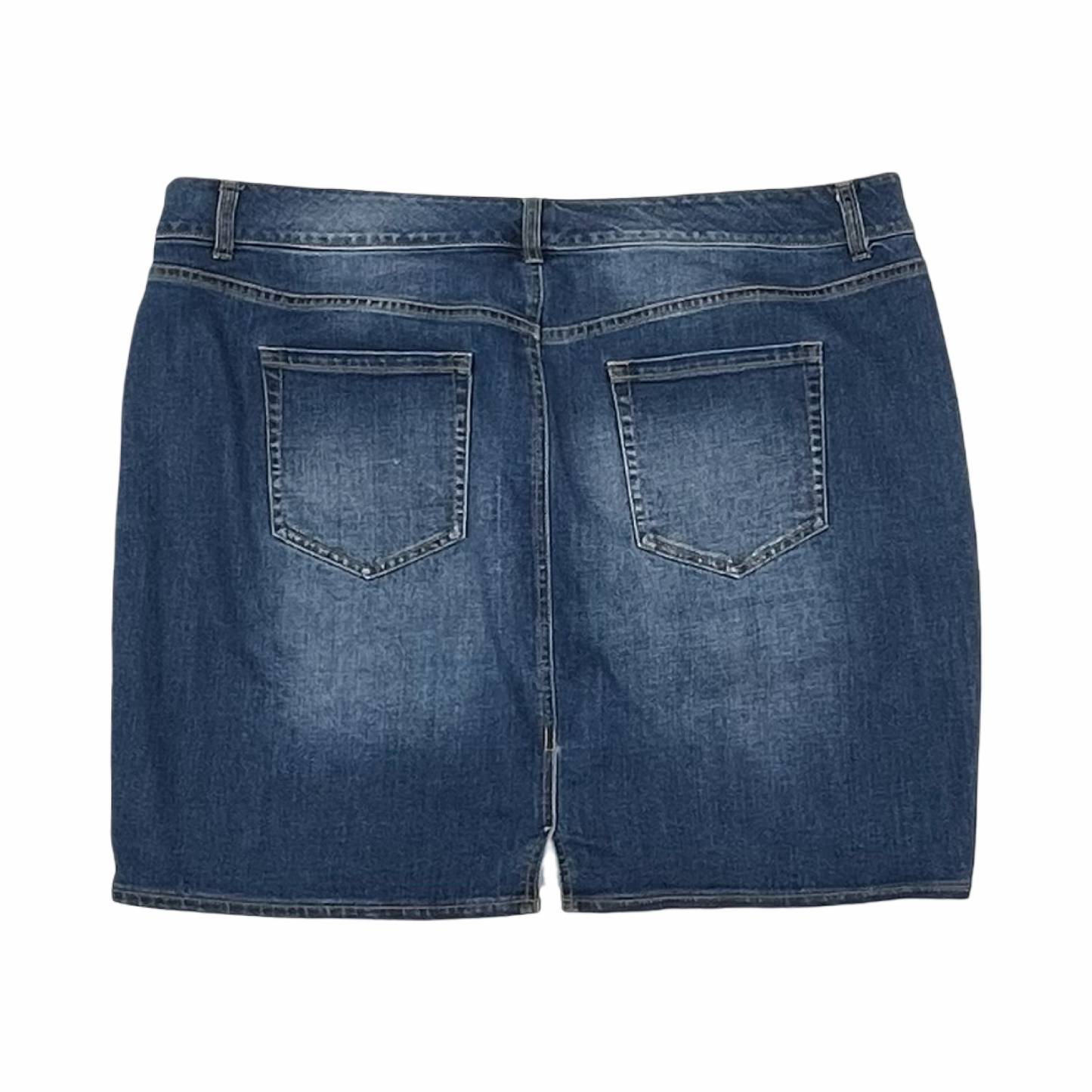 Skirt Mini & Short By Old Navy In Blue Denim, Size:20