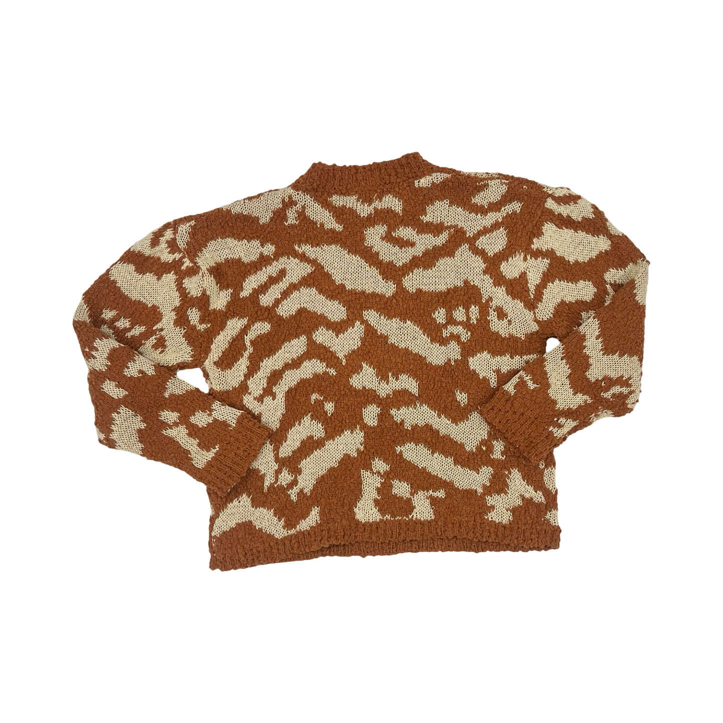 Sweater By Andthewhy In Brown & Tan, Size:S