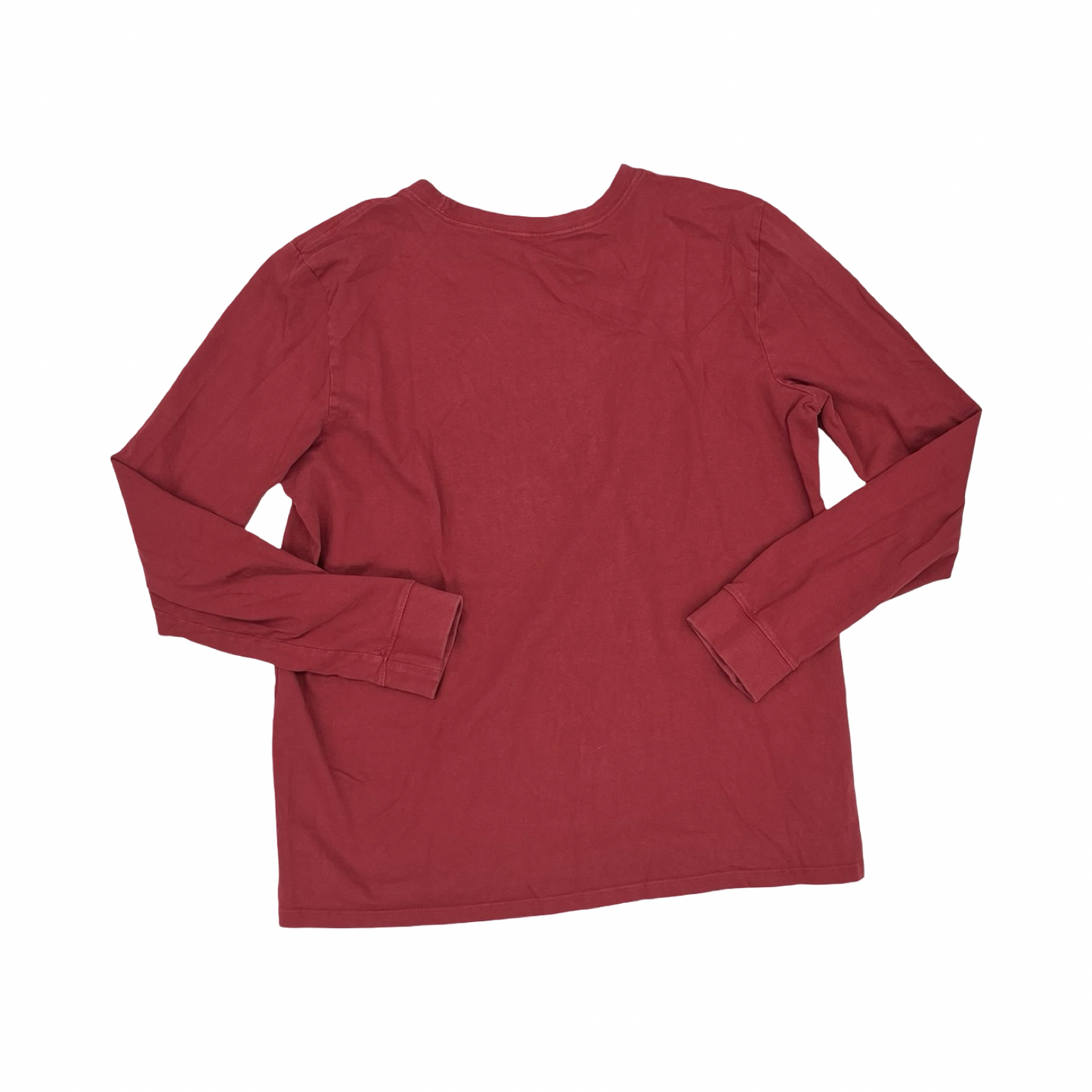 Athletic Top Ls Collar By Life Is Good In Red, Size:Xl