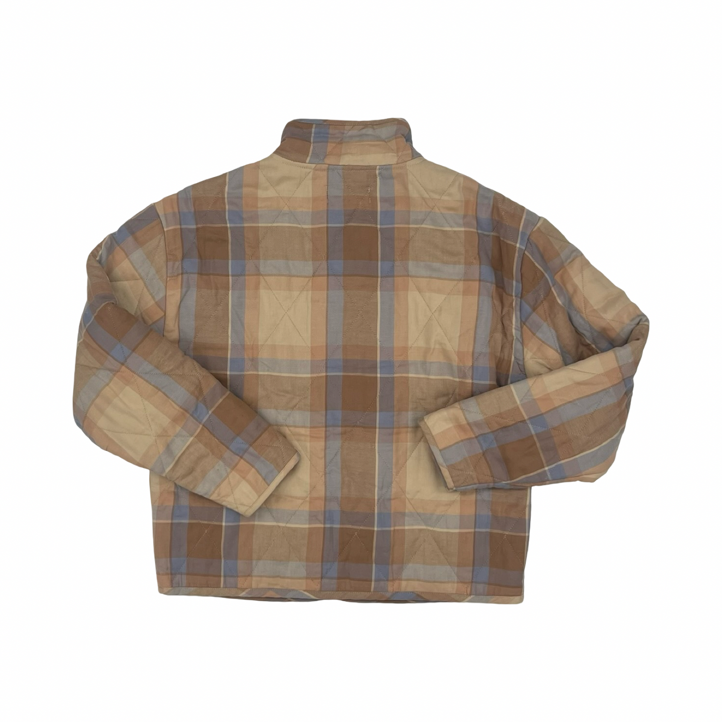 Jacket Puffer & Quilted By Z Supply In Blue & Tan, Size:S