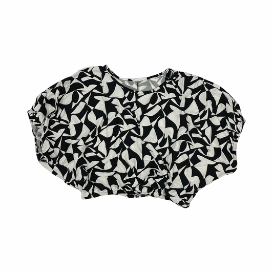 Blouse Ss By Cmf In Black & White, Size:L