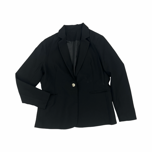 Blazer By Clothes Mentor In Black, Size:L
