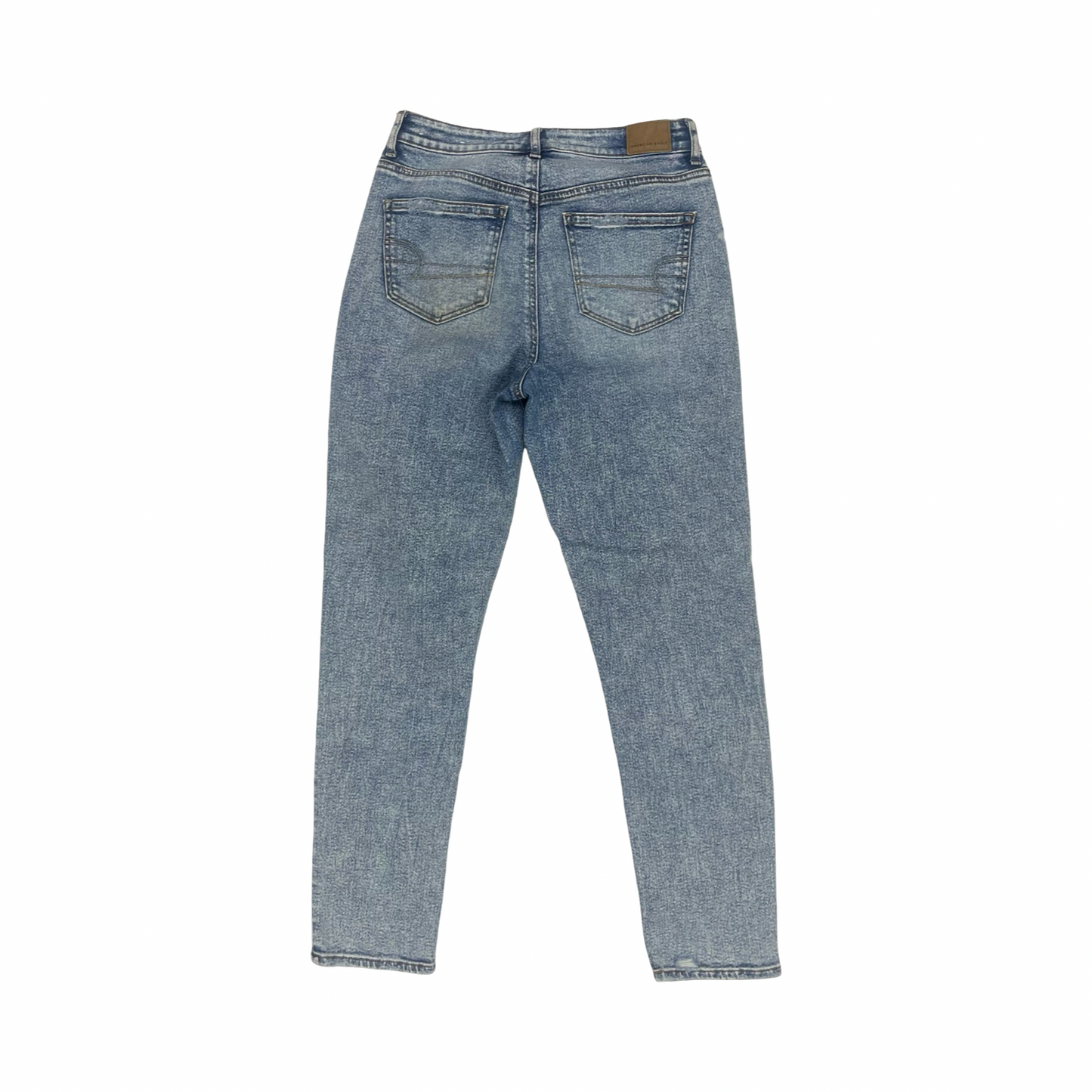 Jeans Straight By American Eagle In Blue Denim, Size:4