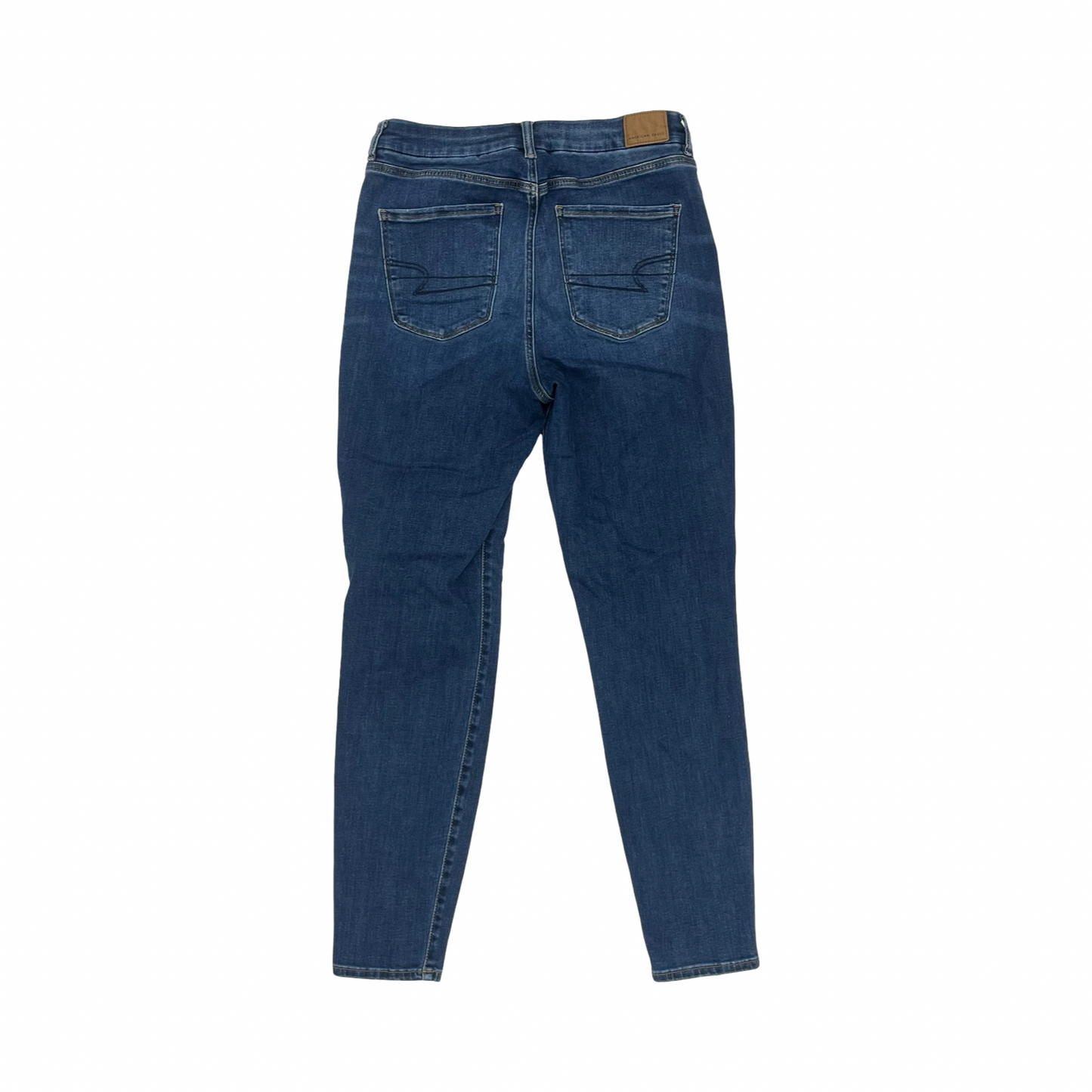 Jeans Jeggings By American Eagle In Blue Denim, Size:12