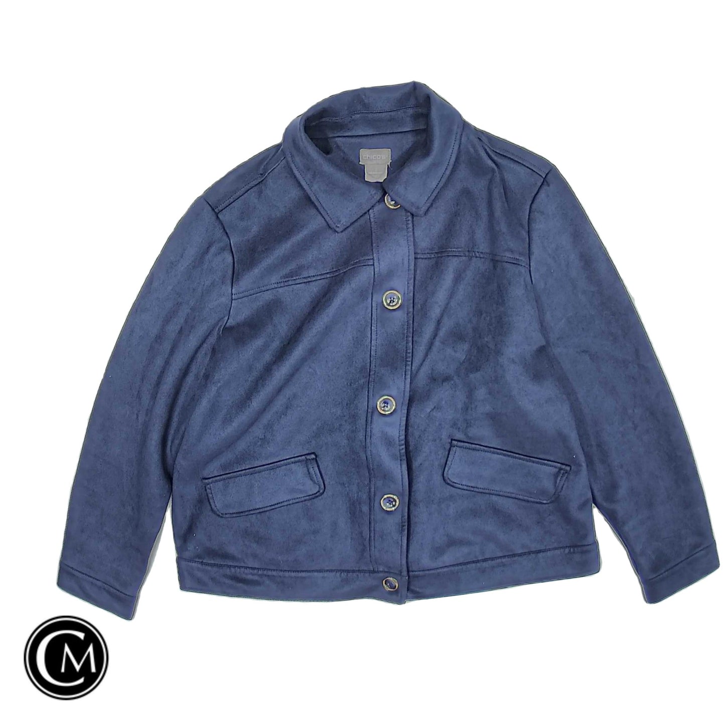 Jacket Other By Chicos In Navy, Size: L image 1