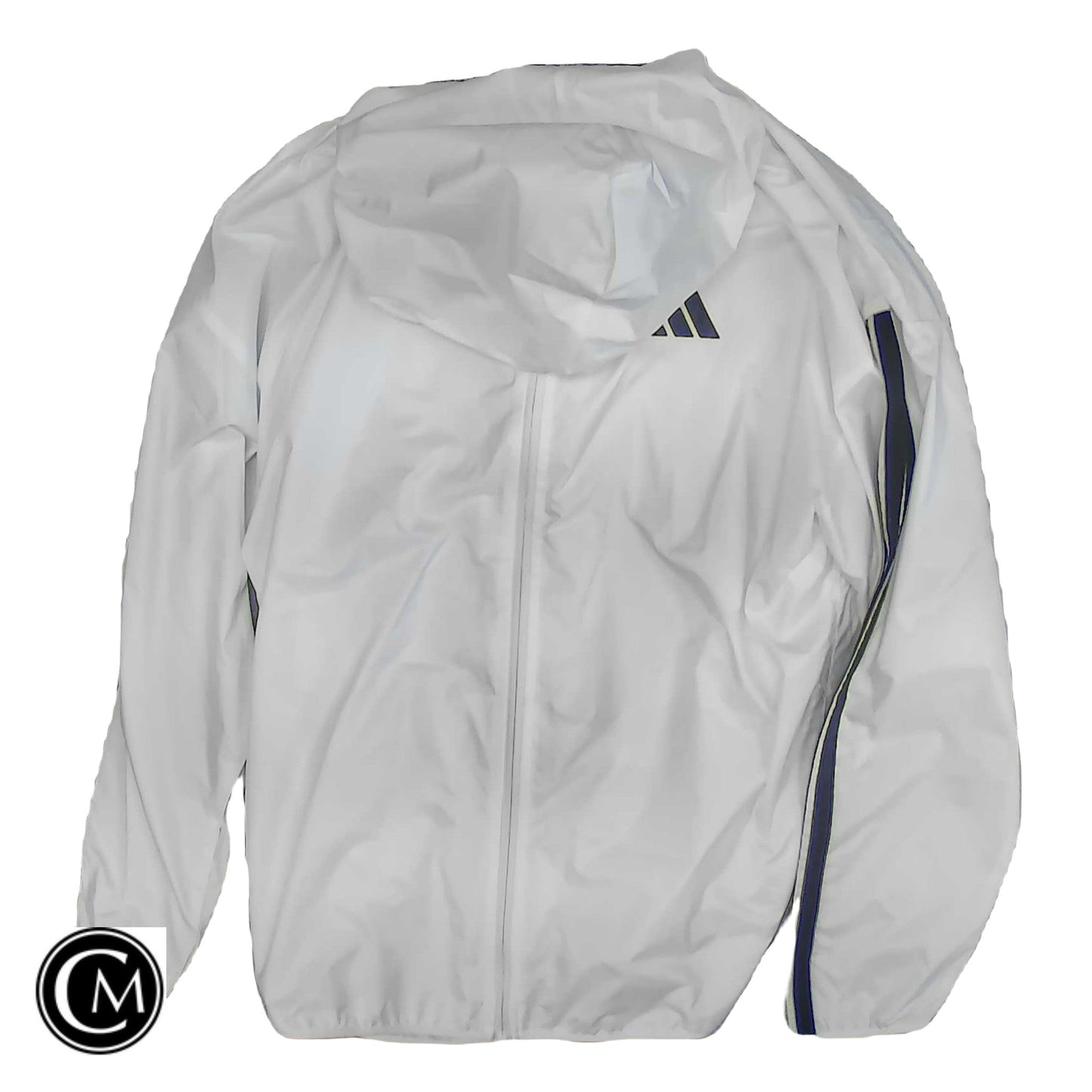 Jacket Windbreaker By Adidas In White, Size: L