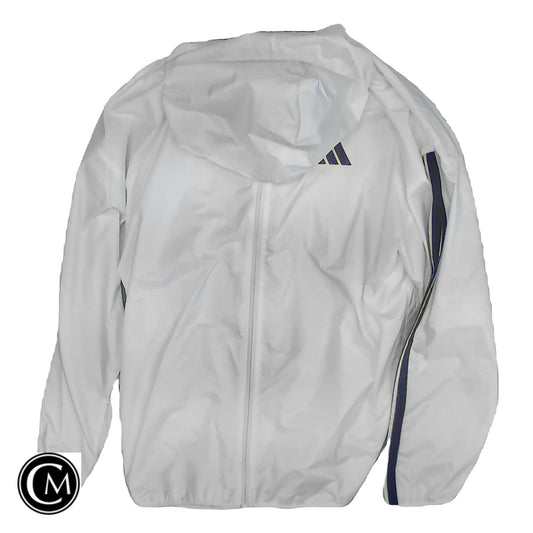 Jacket Windbreaker By Adidas In White, Size: L