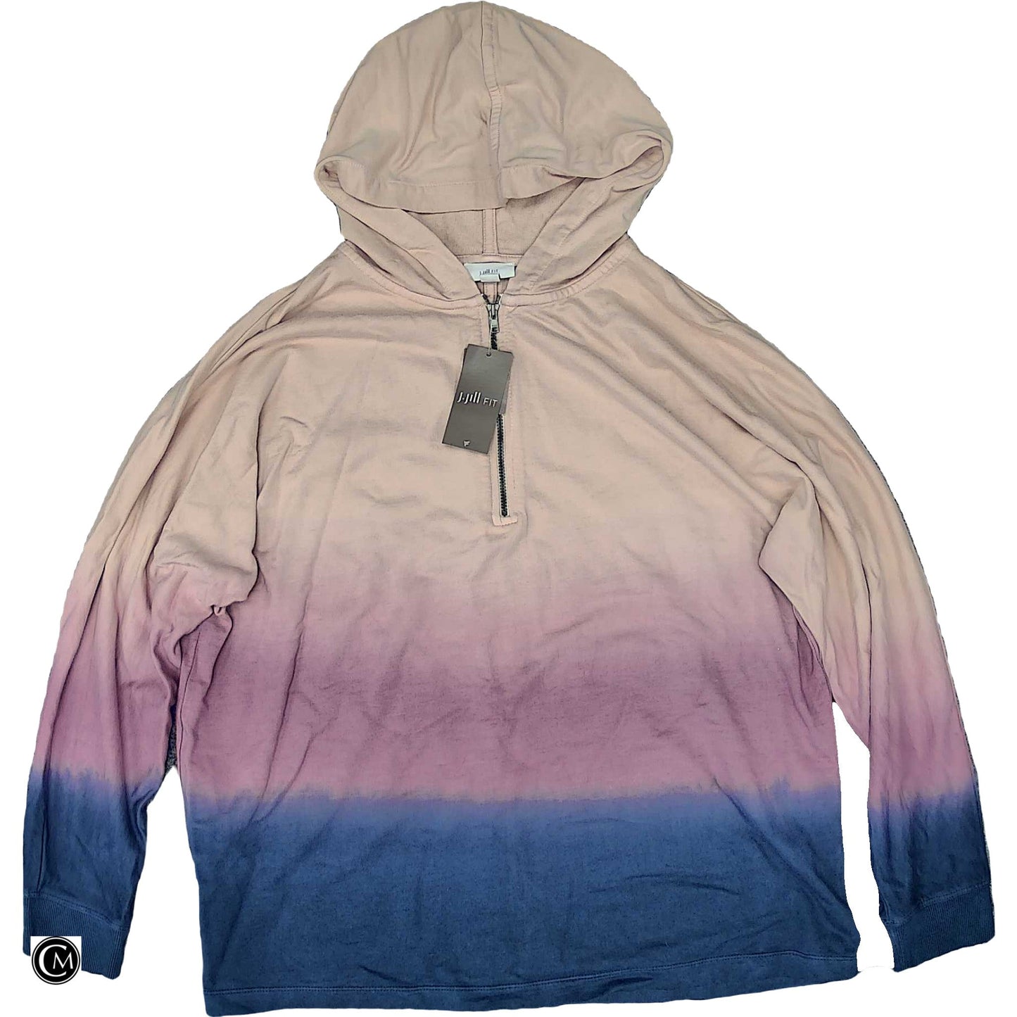 Sweatshirt Hoodie By J. Jill In Pink & Purple, Size: M