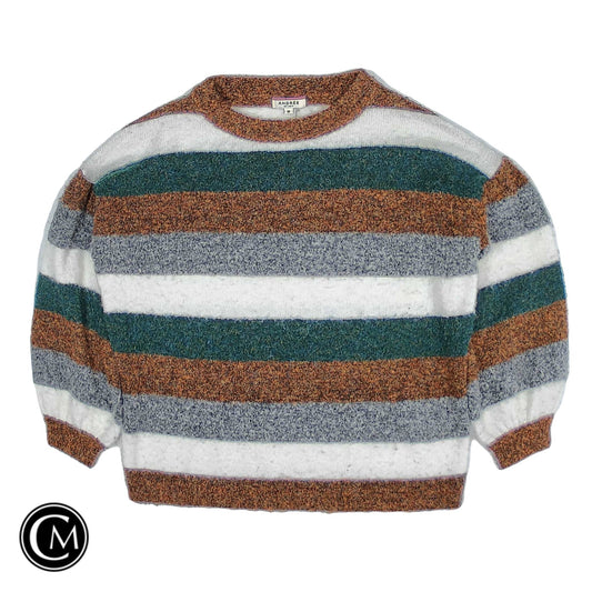 Sweater By Andree By Unit In Striped Pattern, Size: M