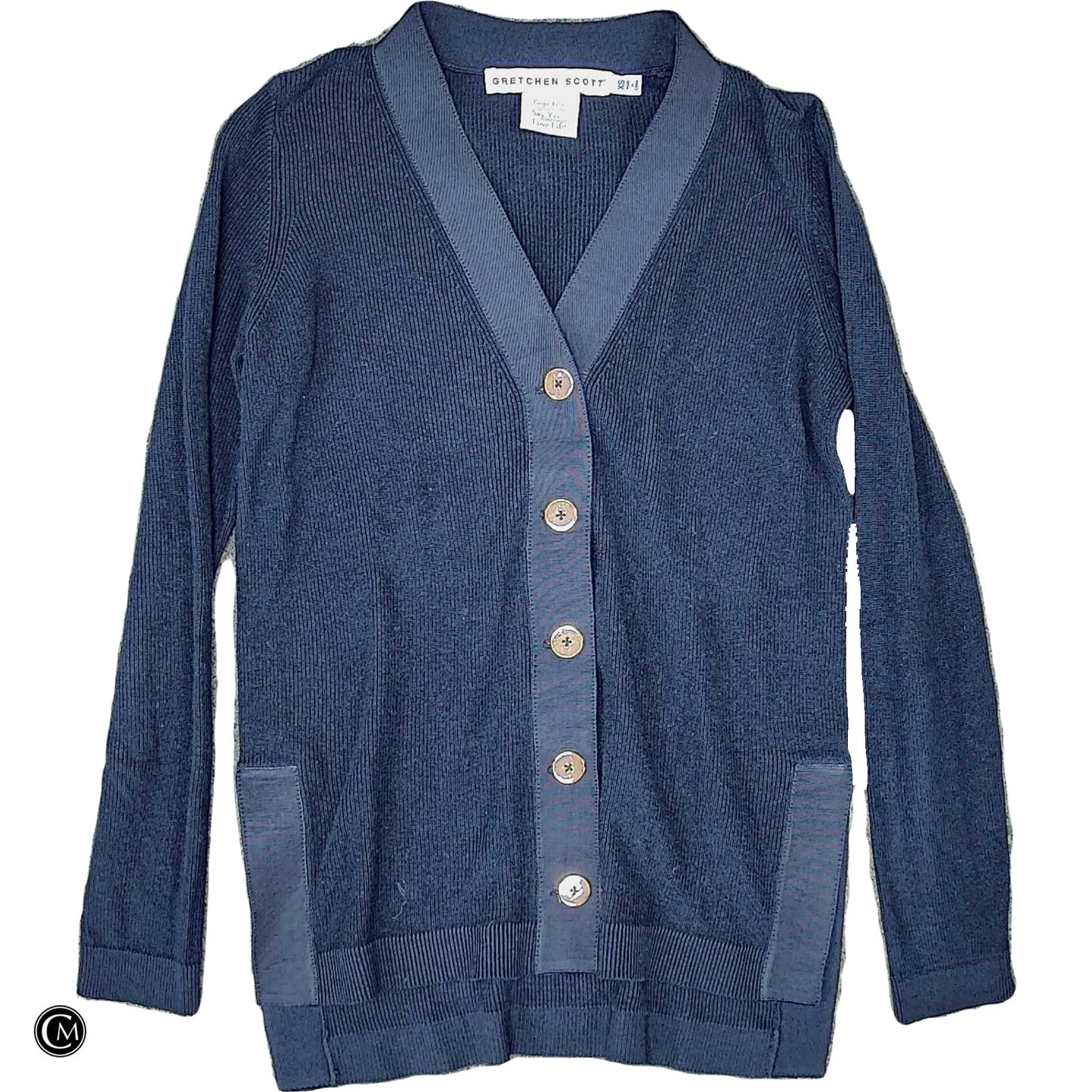 Cardigan By Gretchen Scott In Navy, Size: Xs