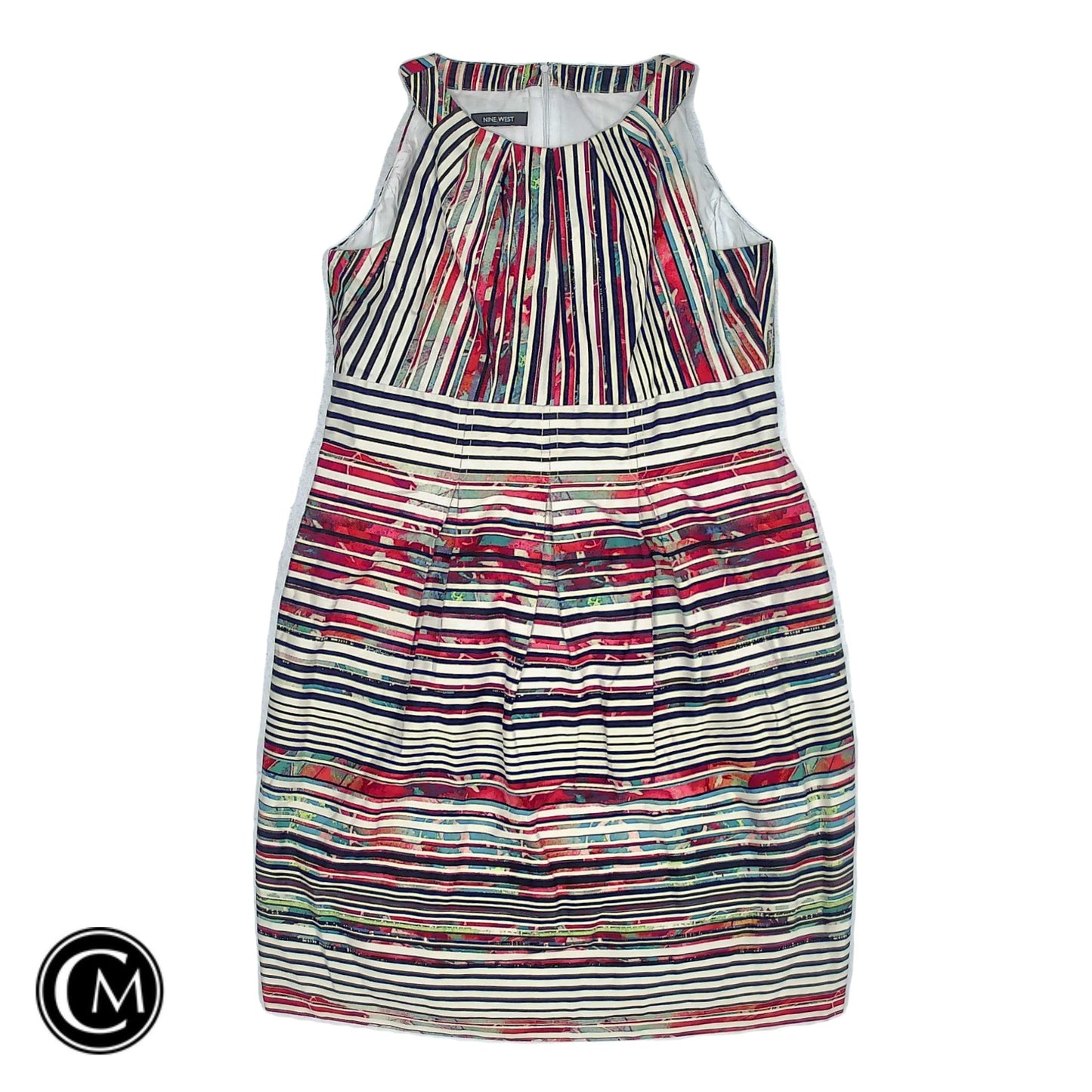 Dress Casual Midi By Nine West In Multi, Size: 14 image 1